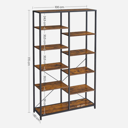 Bookshelf 5 Storey Standing Display Storage Rack - image 7