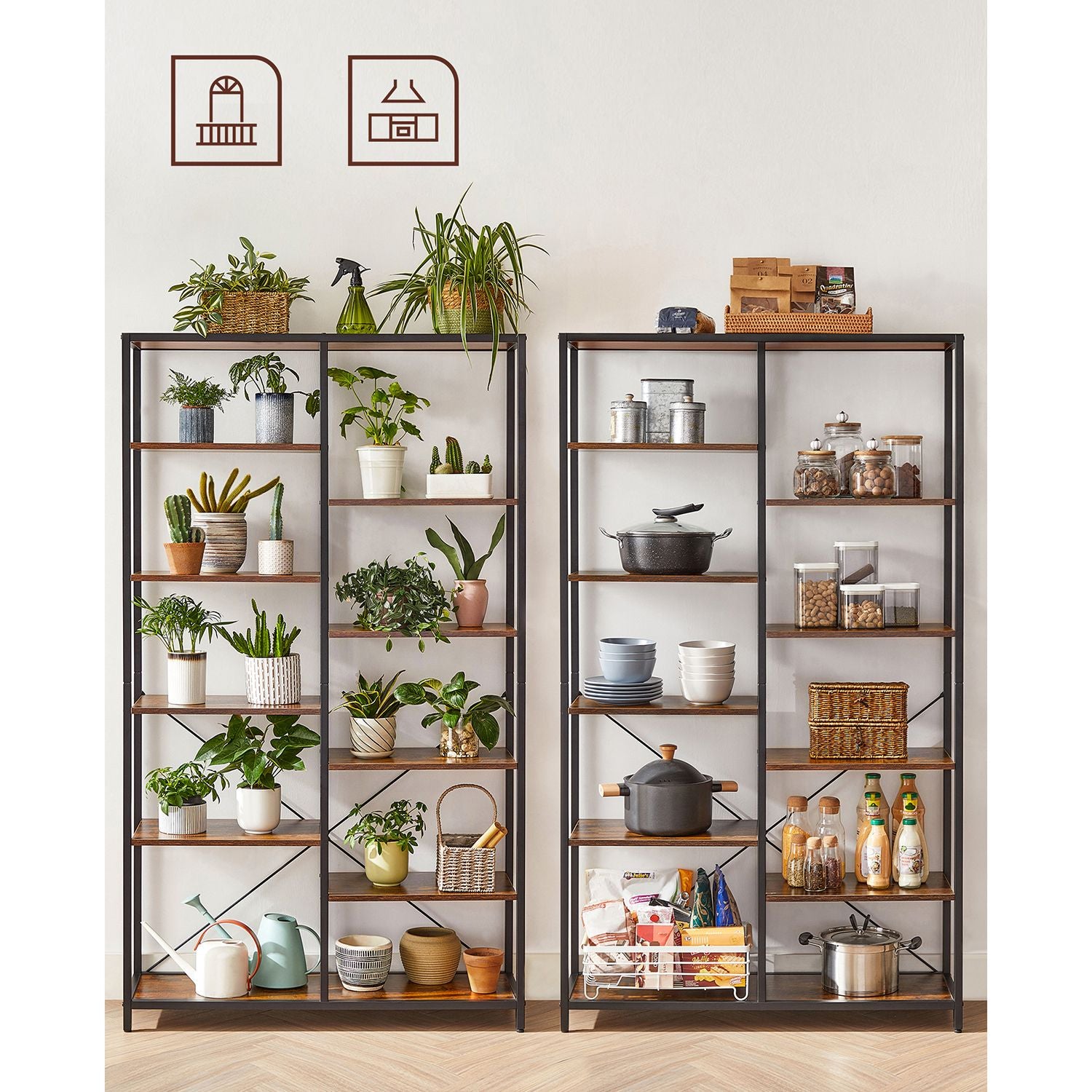 Bookshelf 5 Storey Standing Display Storage Rack - image 8