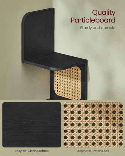 5-Tier Corner Shelf with Rattan-Style Sides - view 5