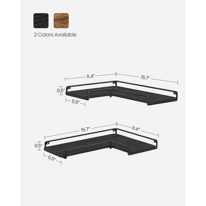 Corner Shelf Wall Mount Set of 2 - image 12