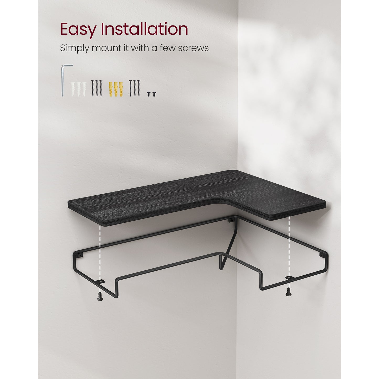 Corner Shelf Wall Mount Set of 2 - image 13