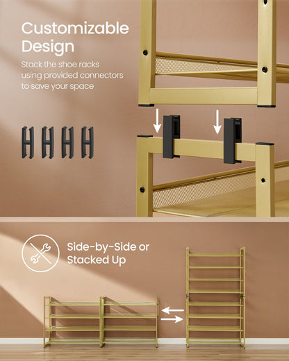 8-Tier Metal Shoe Organizer - HWLEXTRA 