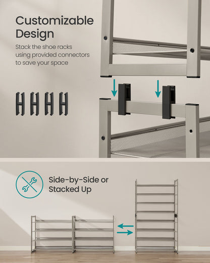 8-Tier Metal Shoe Organizer - HWLEXTRA 