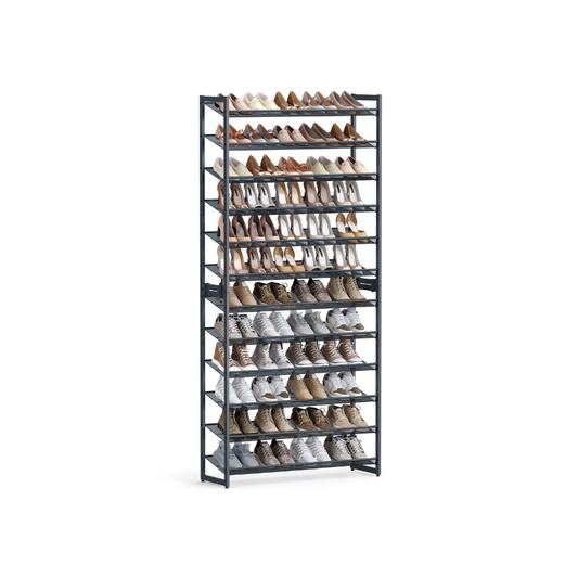 12-Tier Metal Shoe Storage Organizer