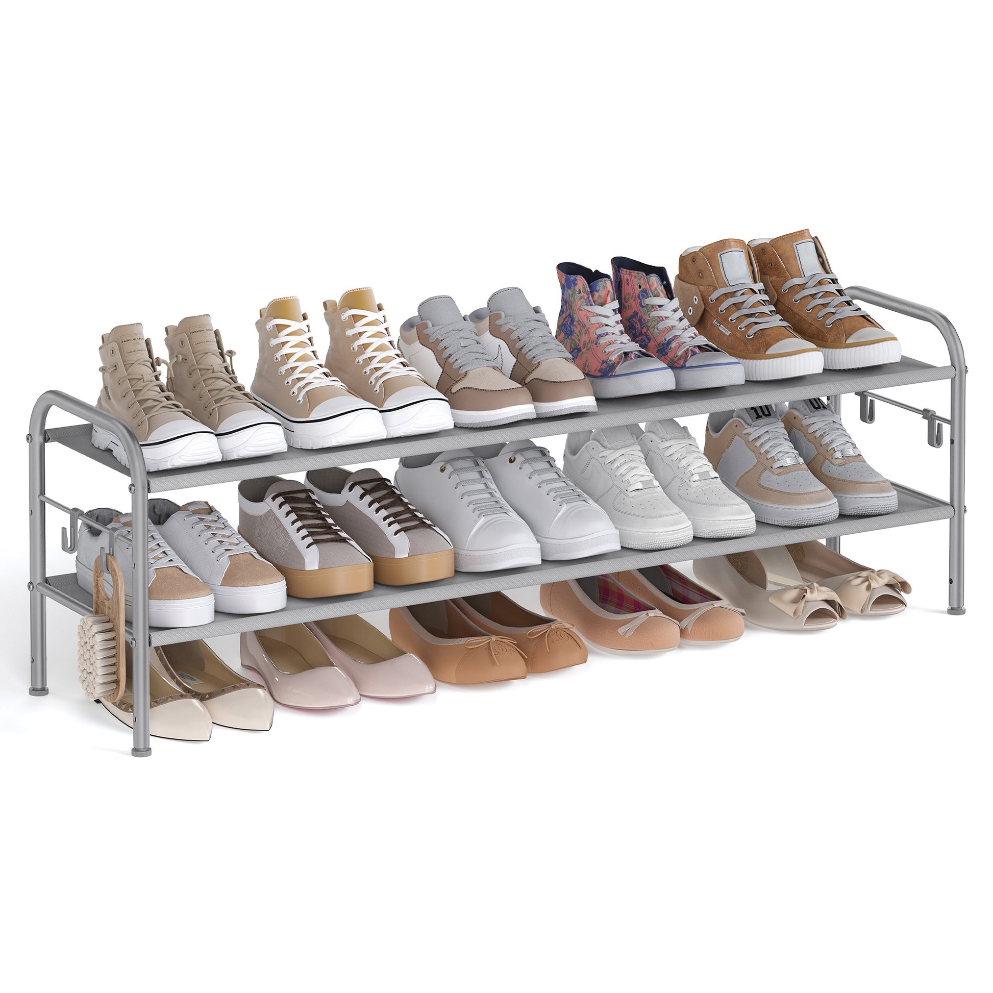 2 Tier Shoe Organizer Holds up to 12 Pairs of Shoes - image 1