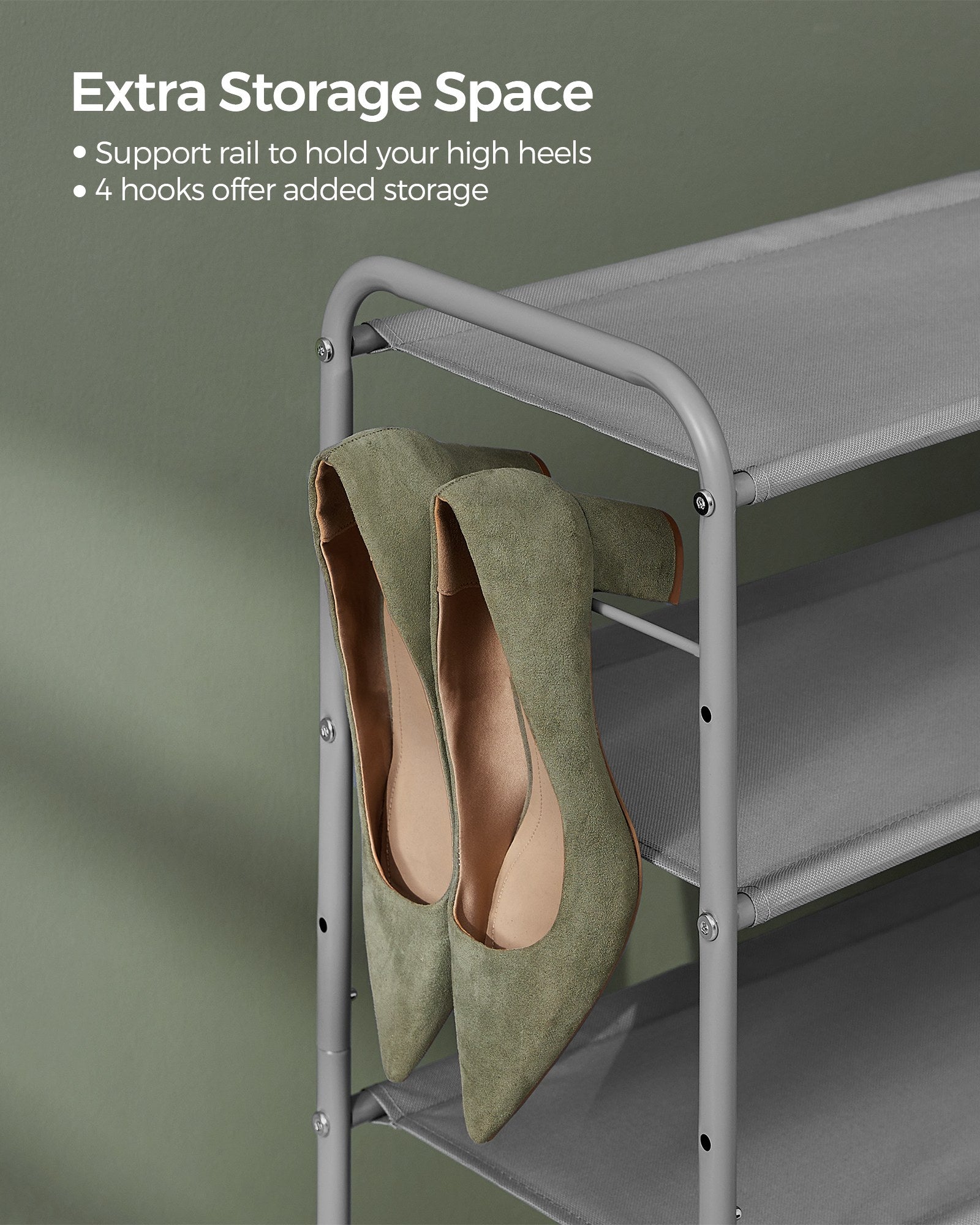 2 Tier Shoe Organizer Holds up to 12 Pairs of Shoes - image 5