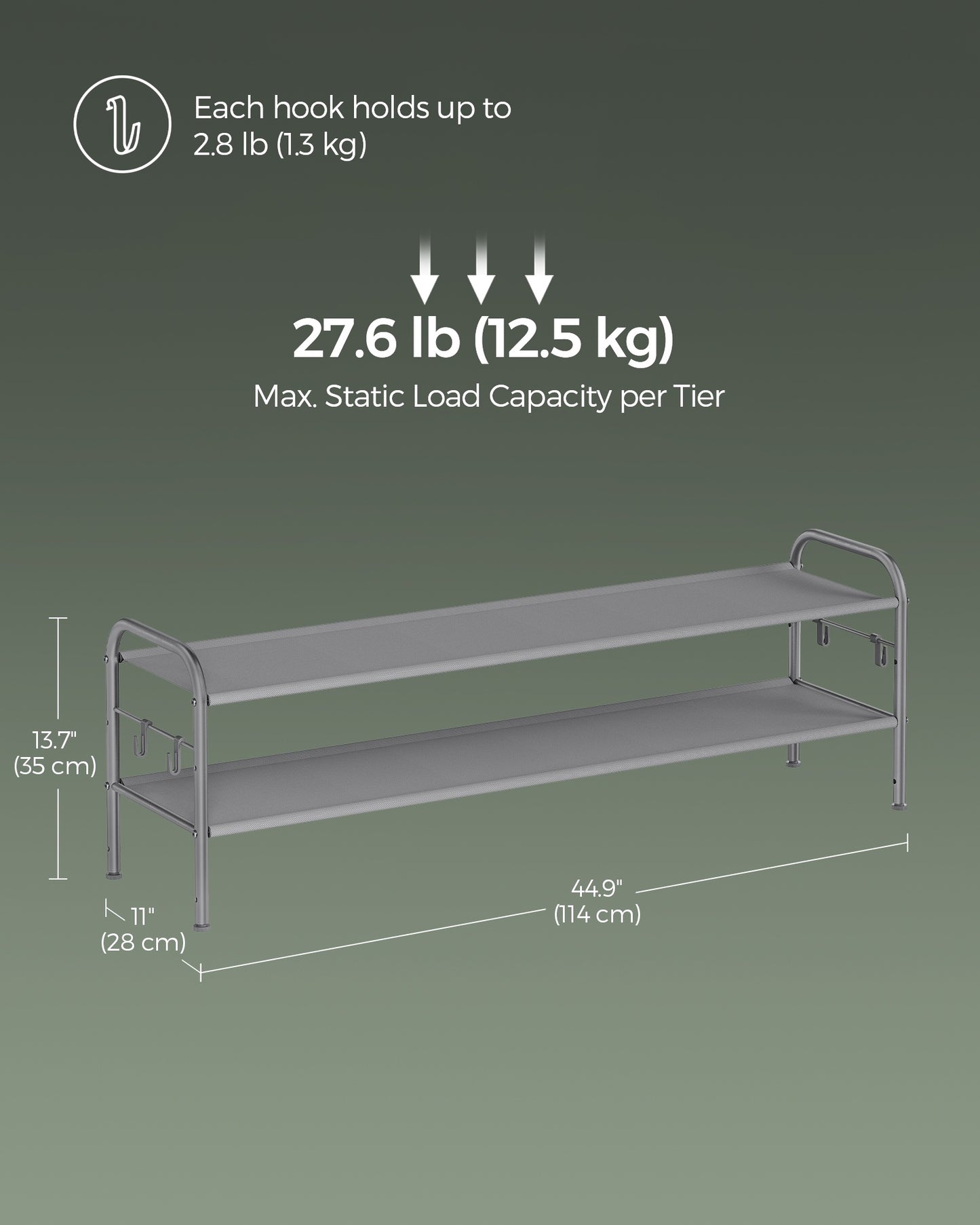 2 Tier Shoe Organizer Holds up to 12 Pairs of Shoes - image 6