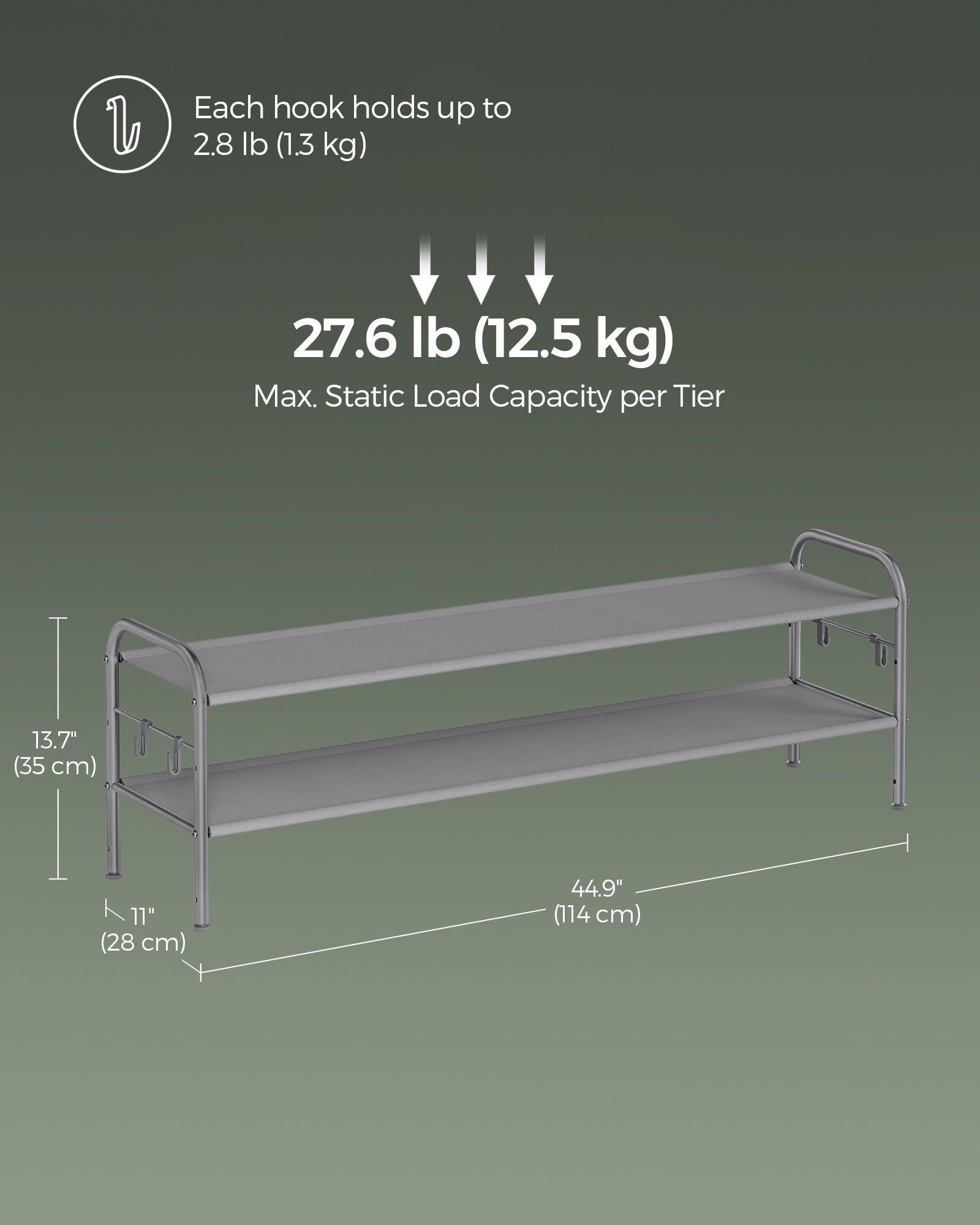 2 Tier Shoe Organizer Holds up to 12 Pairs of Shoes - image 6