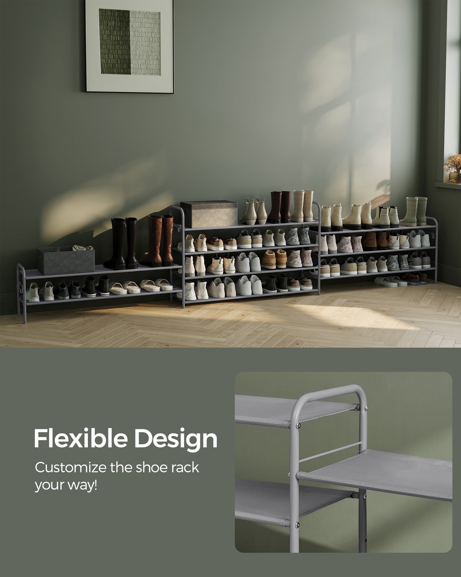 2 Tier Shoe Organizer Holds up to 12 Pairs of Shoes - image 8