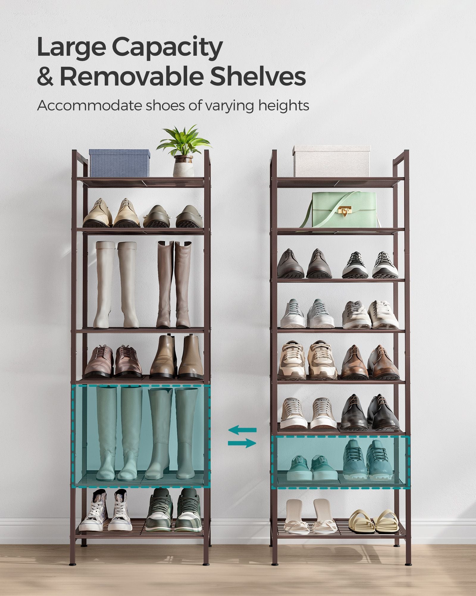8-Tier Narrow Shoe Rack - view 3