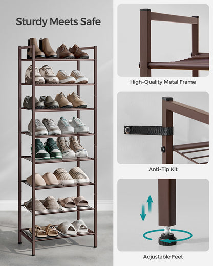 8-Tier Narrow Shoe Rack - view 7