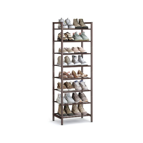 8 Tier Metal Narrow Shoe Rack