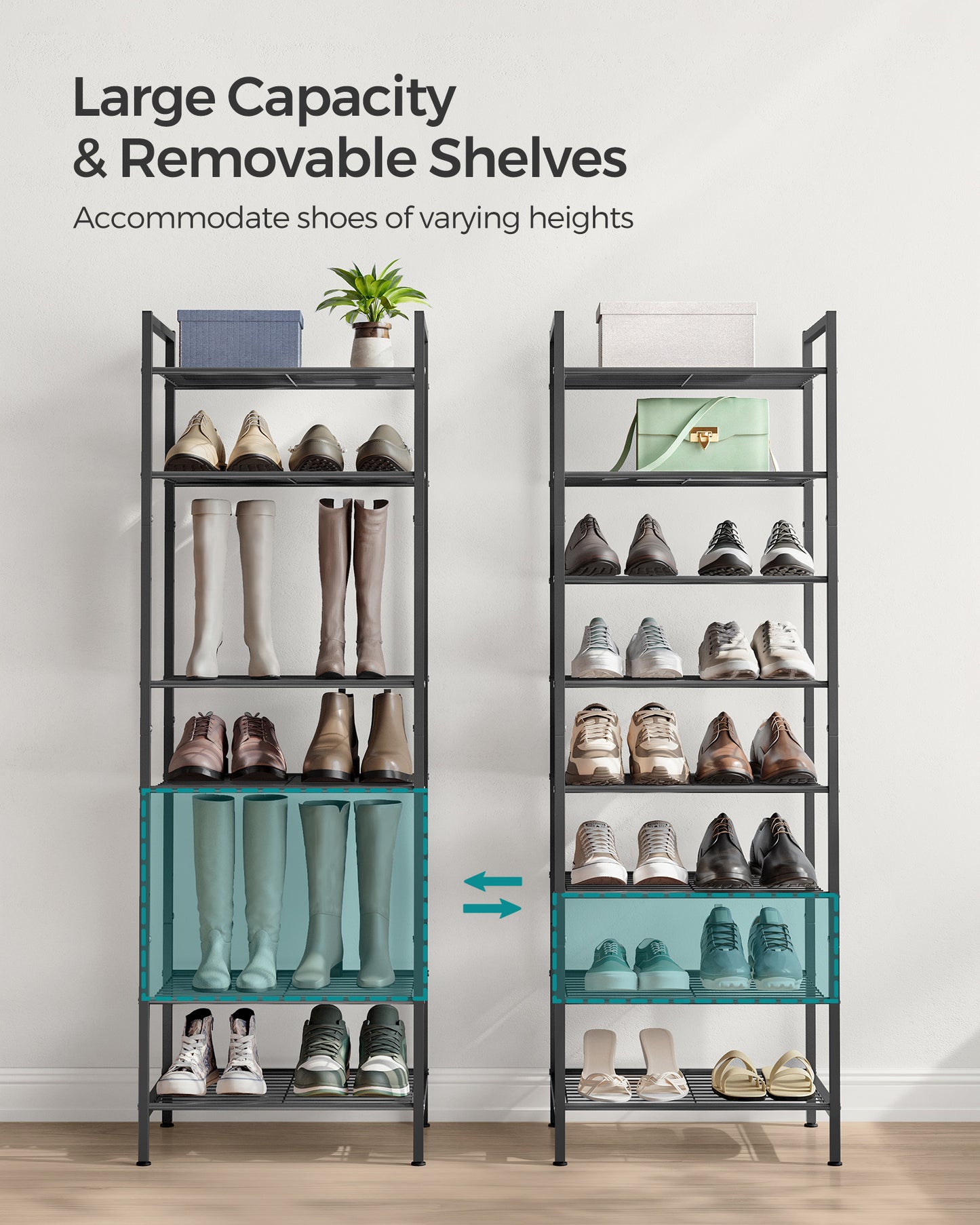 8-Tier Narrow Shoe Rack - view 4