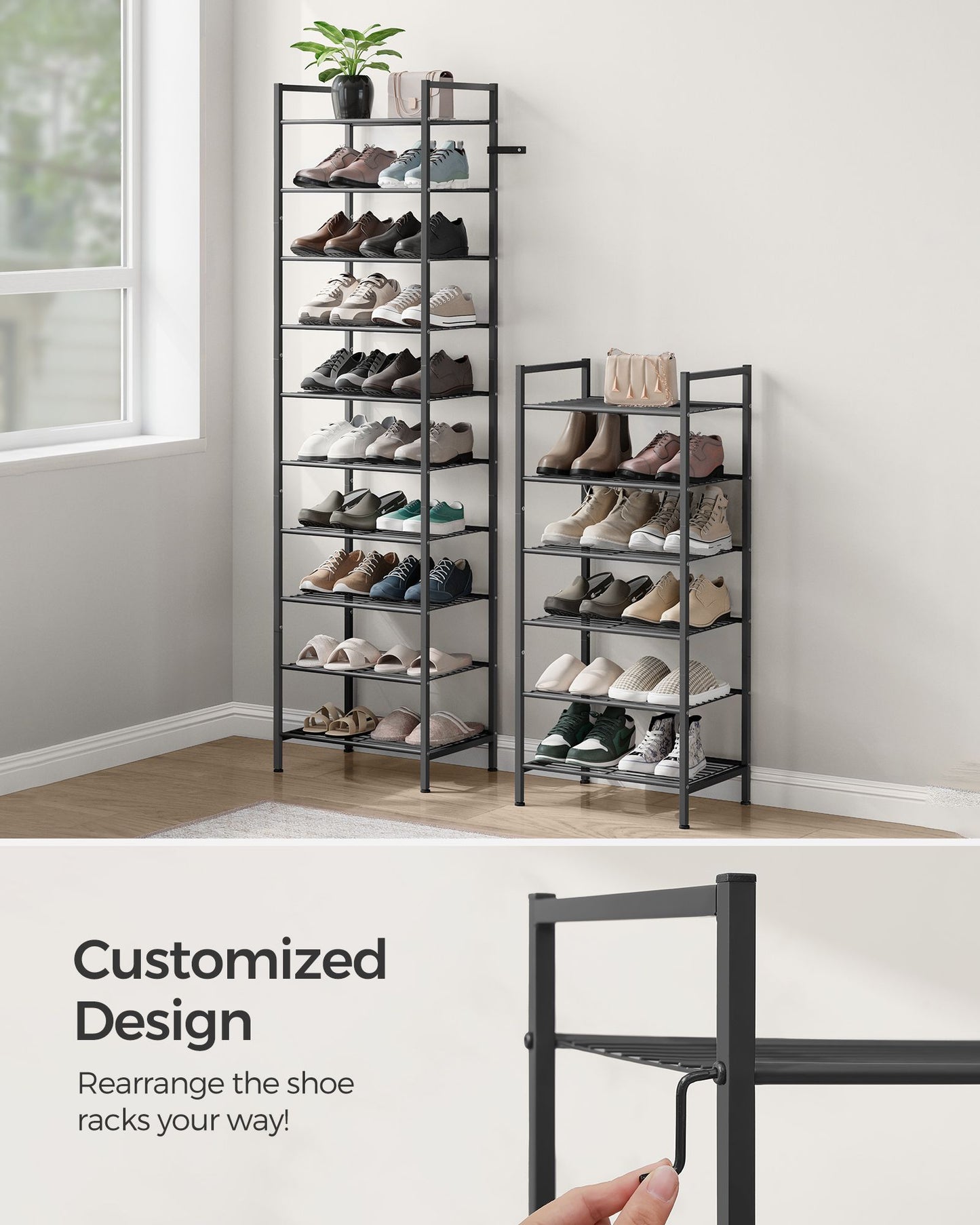 8-Tier Narrow Shoe Rack - view 6