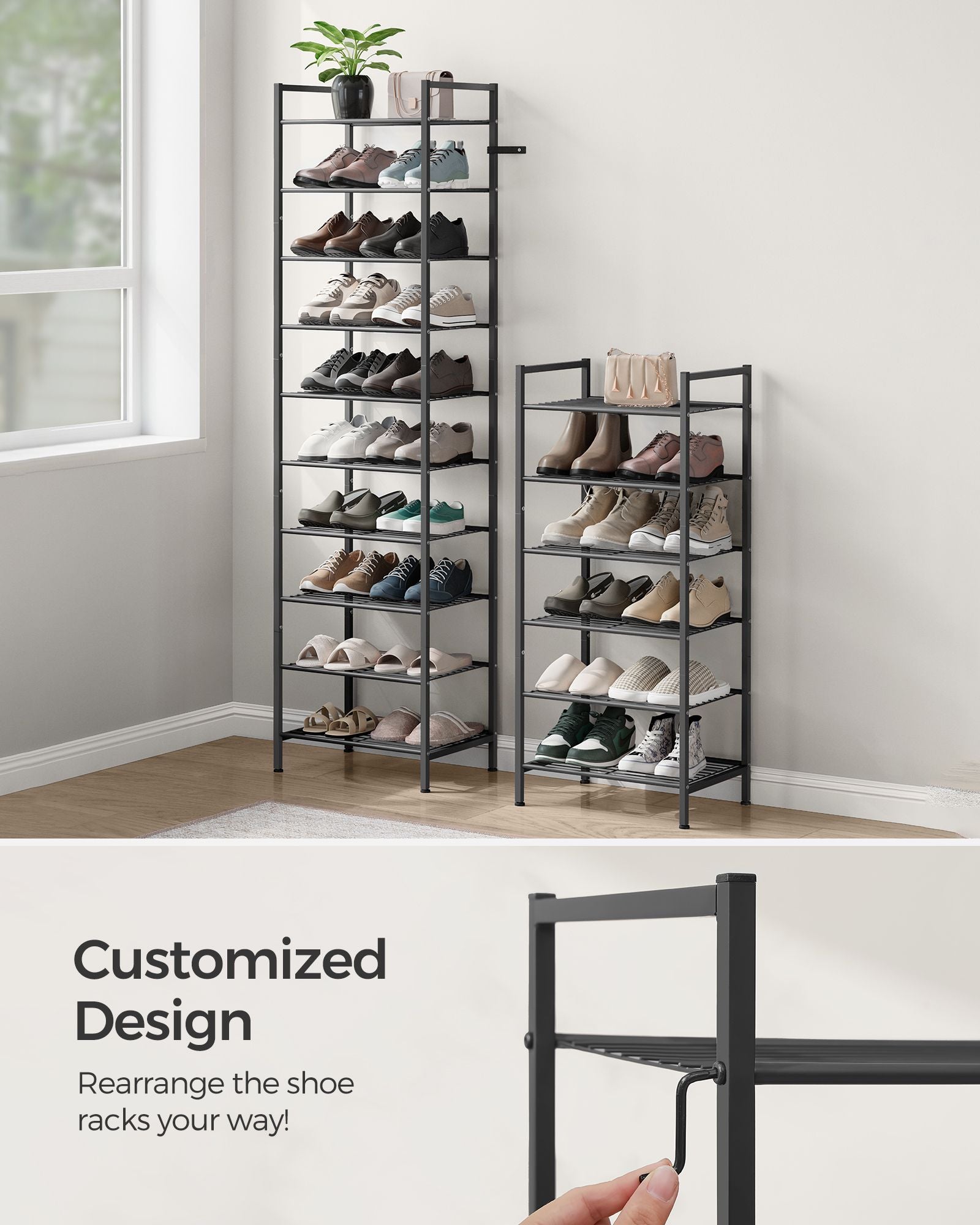 8-Tier Narrow Shoe Rack - view 6