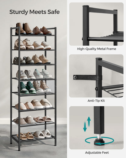 8-Tier Narrow Shoe Rack - view 8