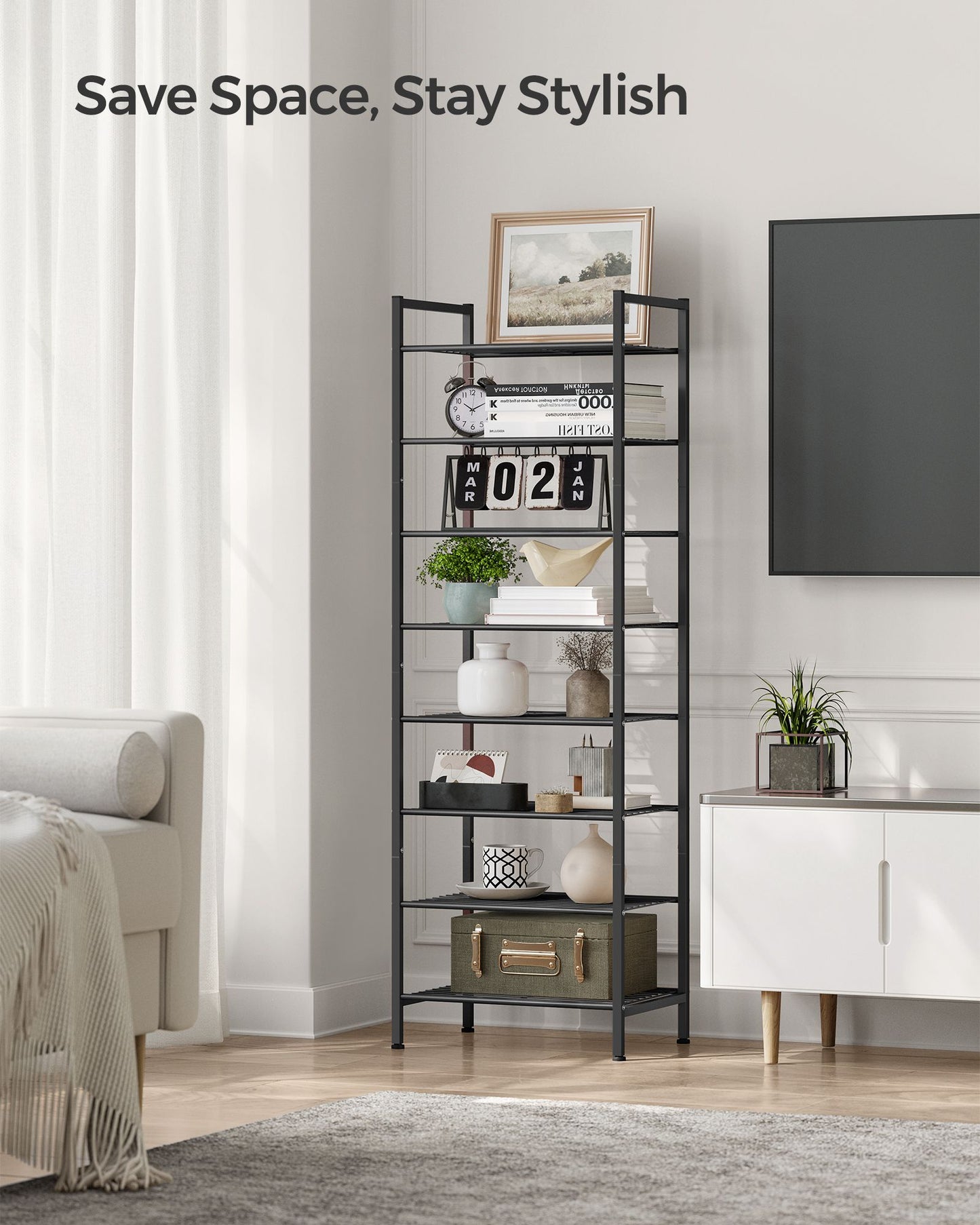 8-Tier Narrow Shoe Rack - view 12