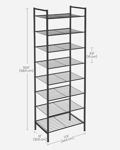 8-Tier Narrow Shoe Rack - view 14