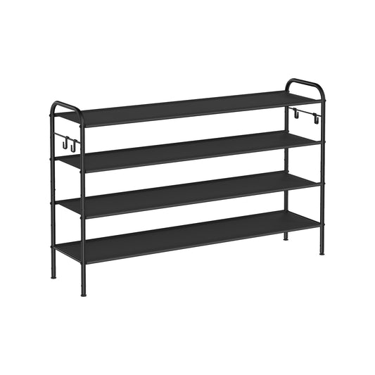 4 Tier Shoe Rack Holds up to 24 Pairs of Shoes