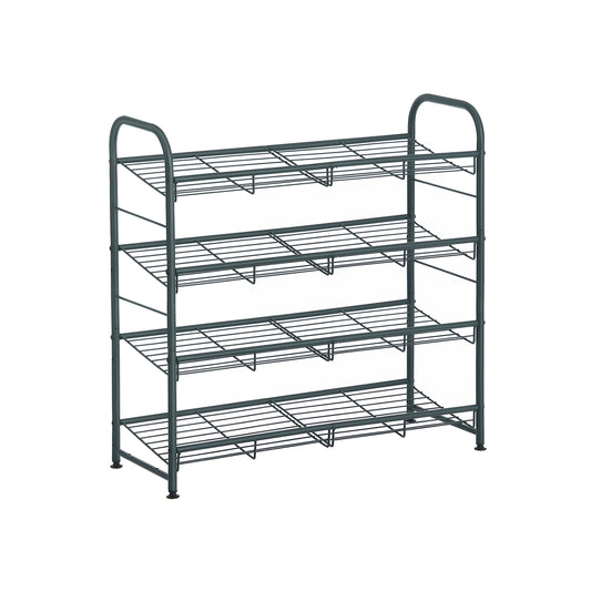 4 Tier Shoe Organizer Holds up to 16 Pairs of Shoes - HWLEXTRA 