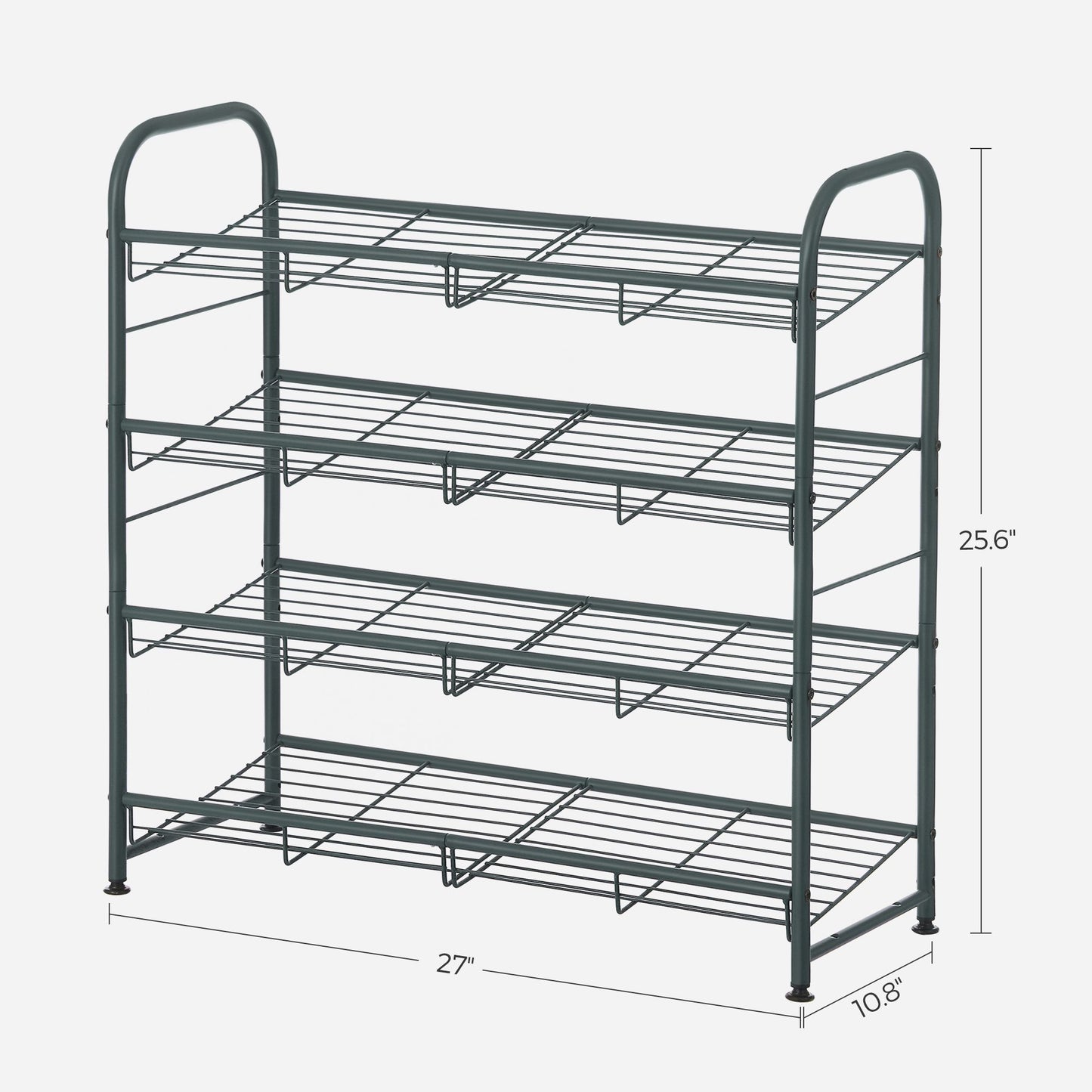 4 Tier Shoe Organizer Holds up to 16 Pairs of Shoes - HWLEXTRA 