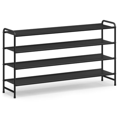 3-Tier Long Shoe Rack Organizer Ink Black - image 8