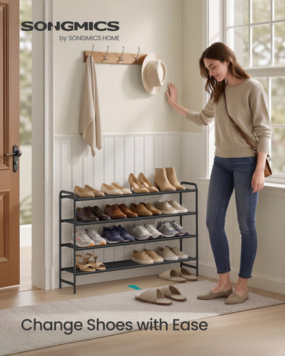 3-Tier Long Shoe Rack Organizer Ink Black - image 9
