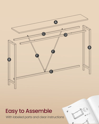 Console Table, Sofa Table, Narrow Entryway Table