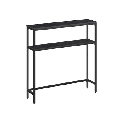 2-Tier Console Table with 2 Shelves