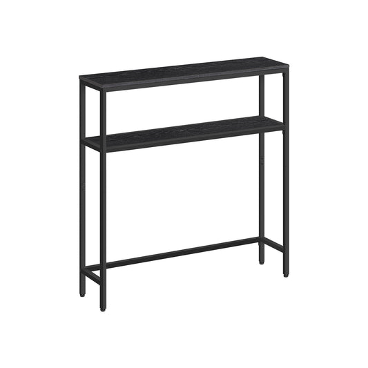 2-Tier Console Table with 2 Shelves