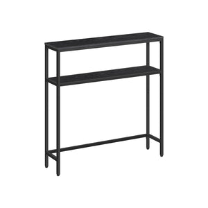 2-Tier Console Table with 2 Shelves