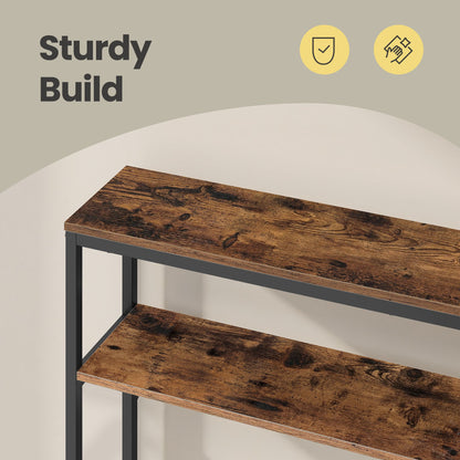 Console Table, 2-Tier Sofa Table, 20 x 100 x 80 cm - image 32