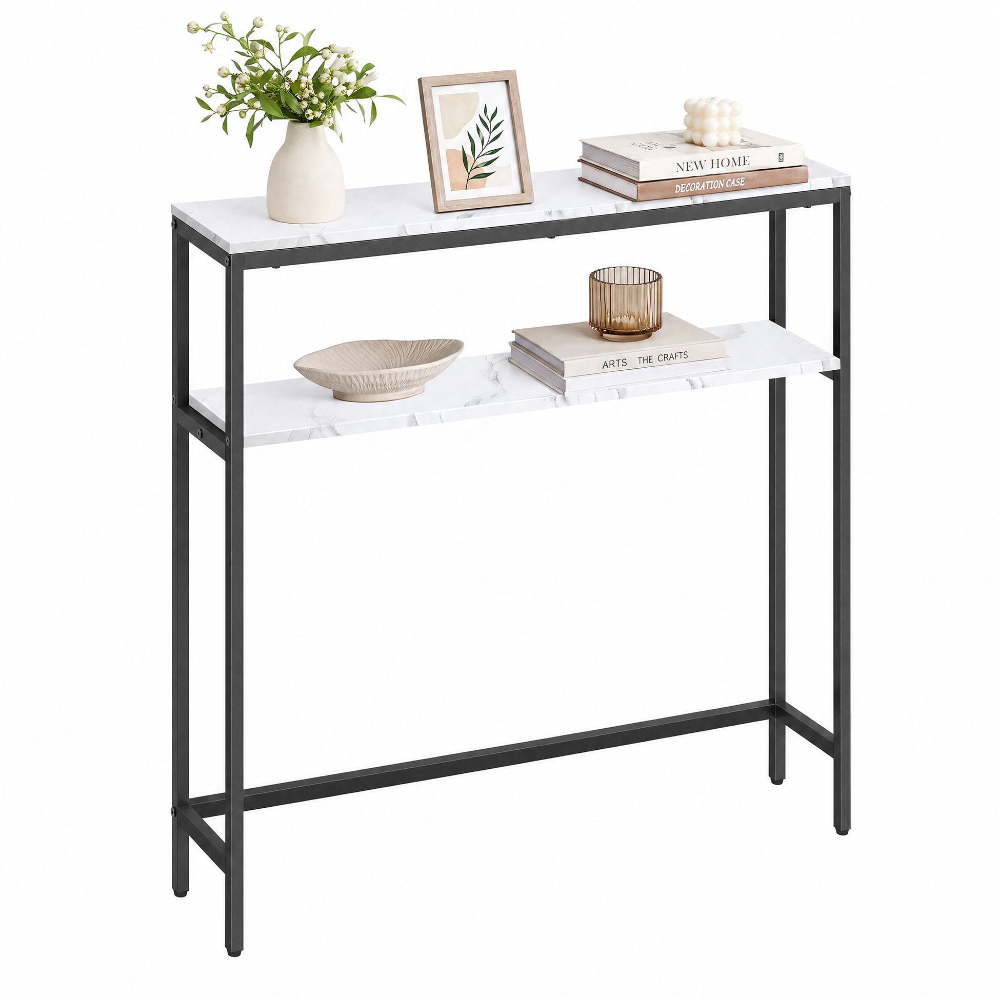Console Table, 2-Tier Sofa Table, 20 x 100 x 80 cm - image 11