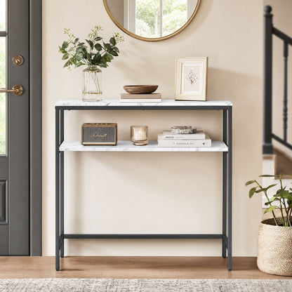 Console Table, 2-Tier Sofa Table, 20 x 100 x 80 cm - image 13