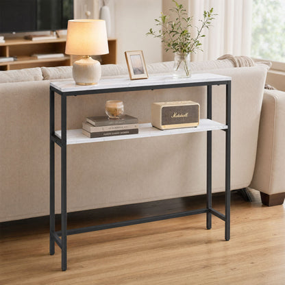 Console Table, 2-Tier Sofa Table, 20 x 100 x 80 cm - image 14
