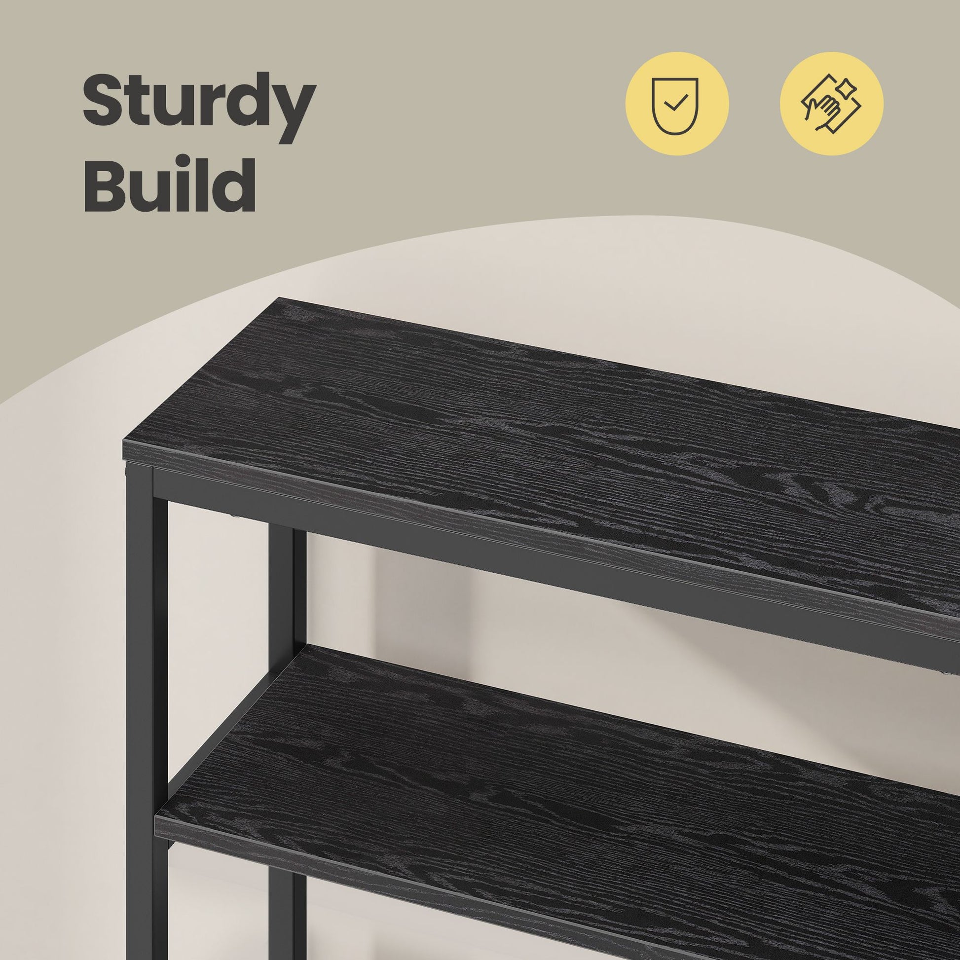 Console Table, 2-Tier Sofa Table, 20 x 100 x 80 cm - image 8