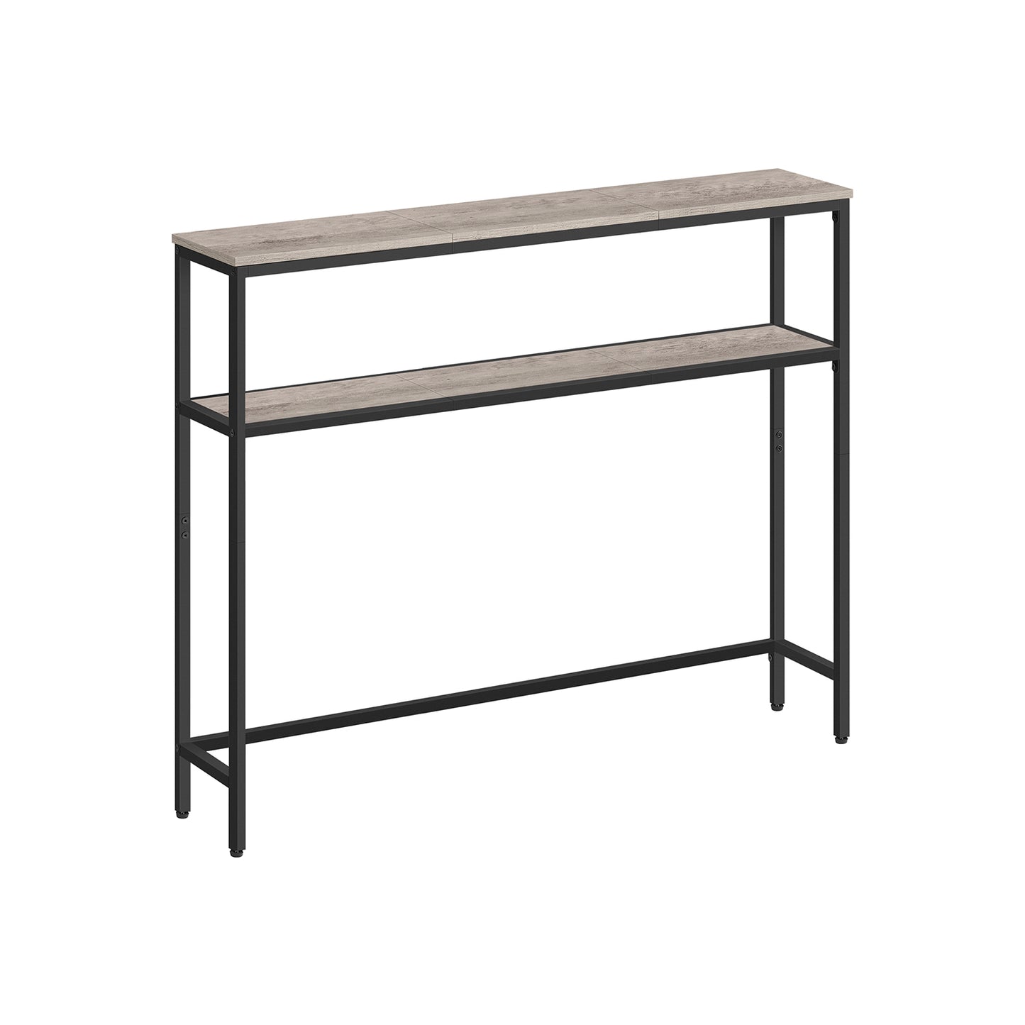 2-Tier Console Table with 2 Shelves