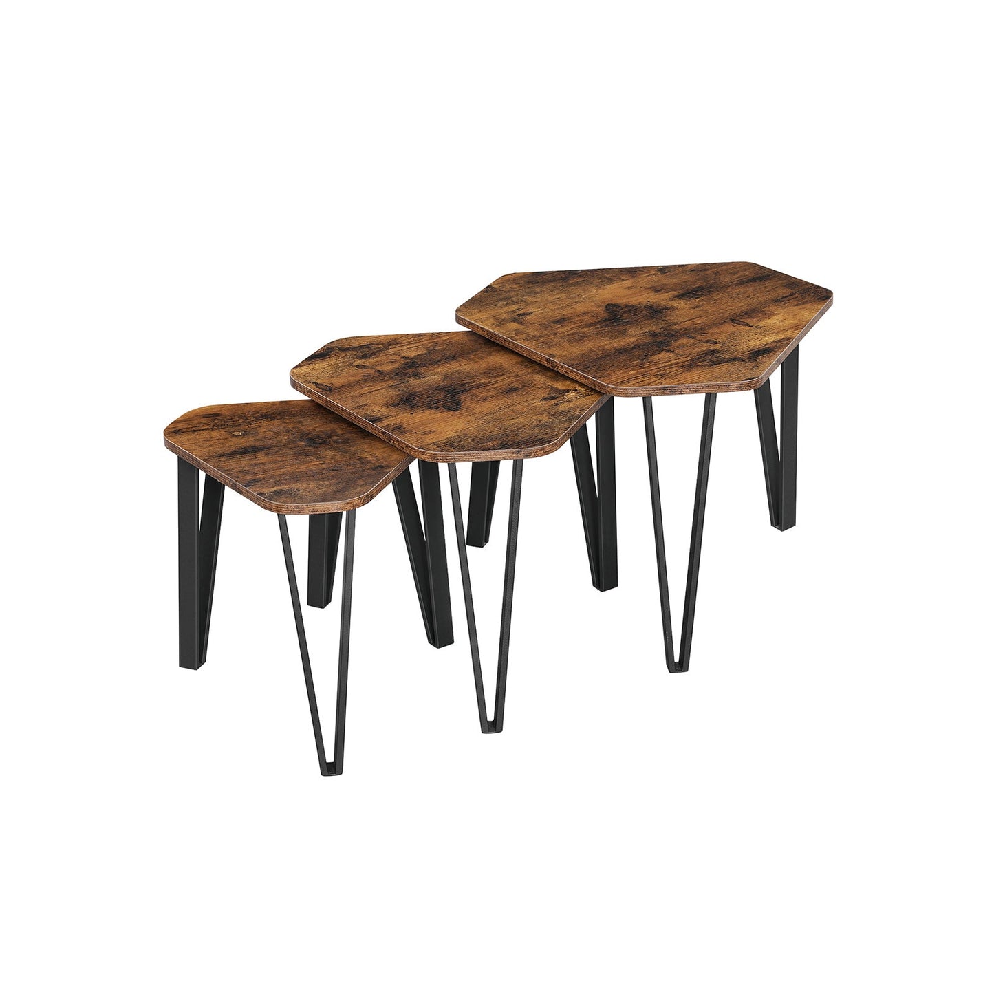 Set of 3 Nesting Coffee Table - image 1