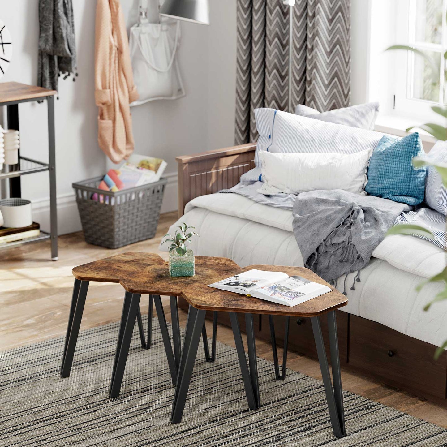Set of 3 Nesting Coffee Table - image 4