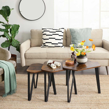 Set of 3 Nesting Coffee Table - image 5