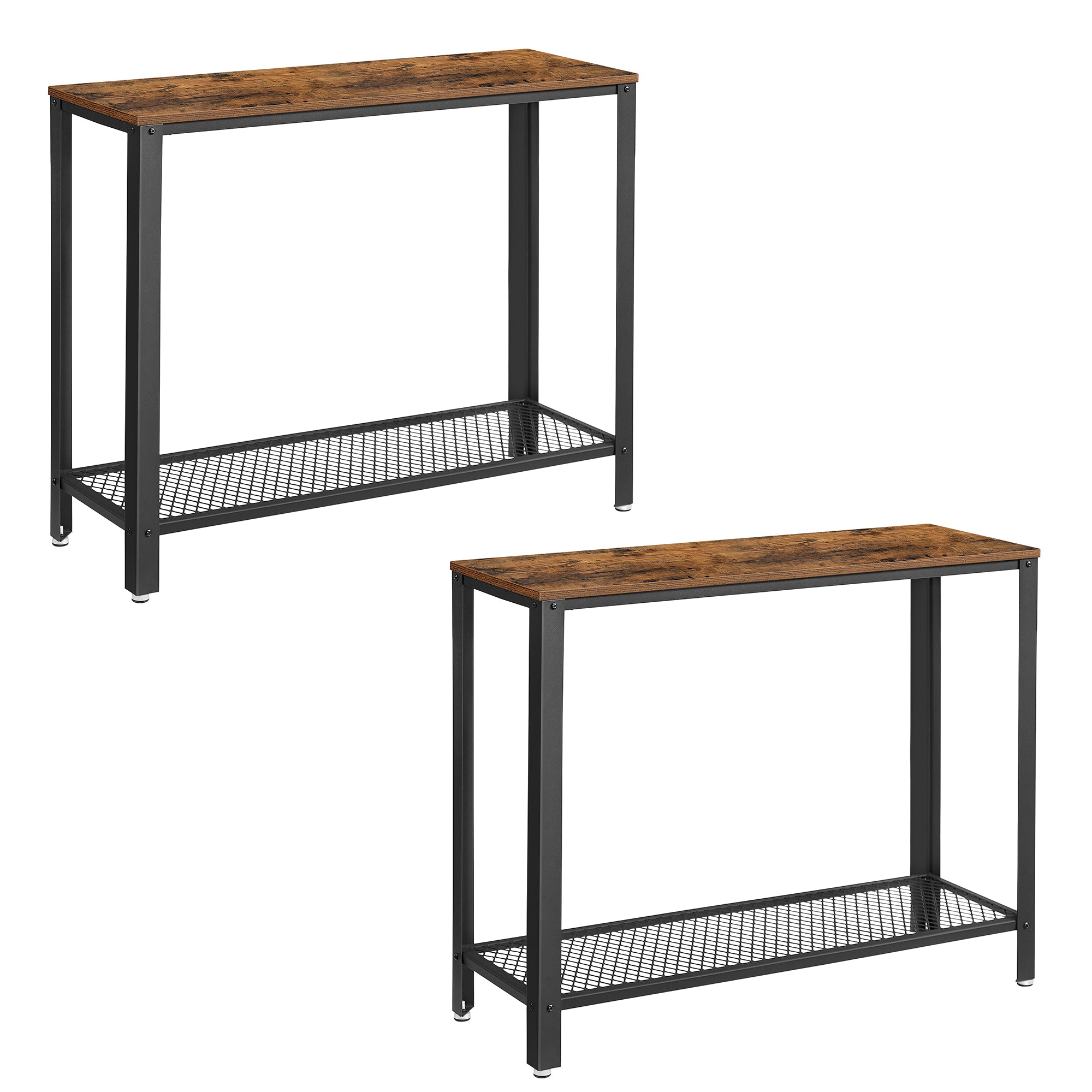 Set of 2 Narrow Sofa Console Tables