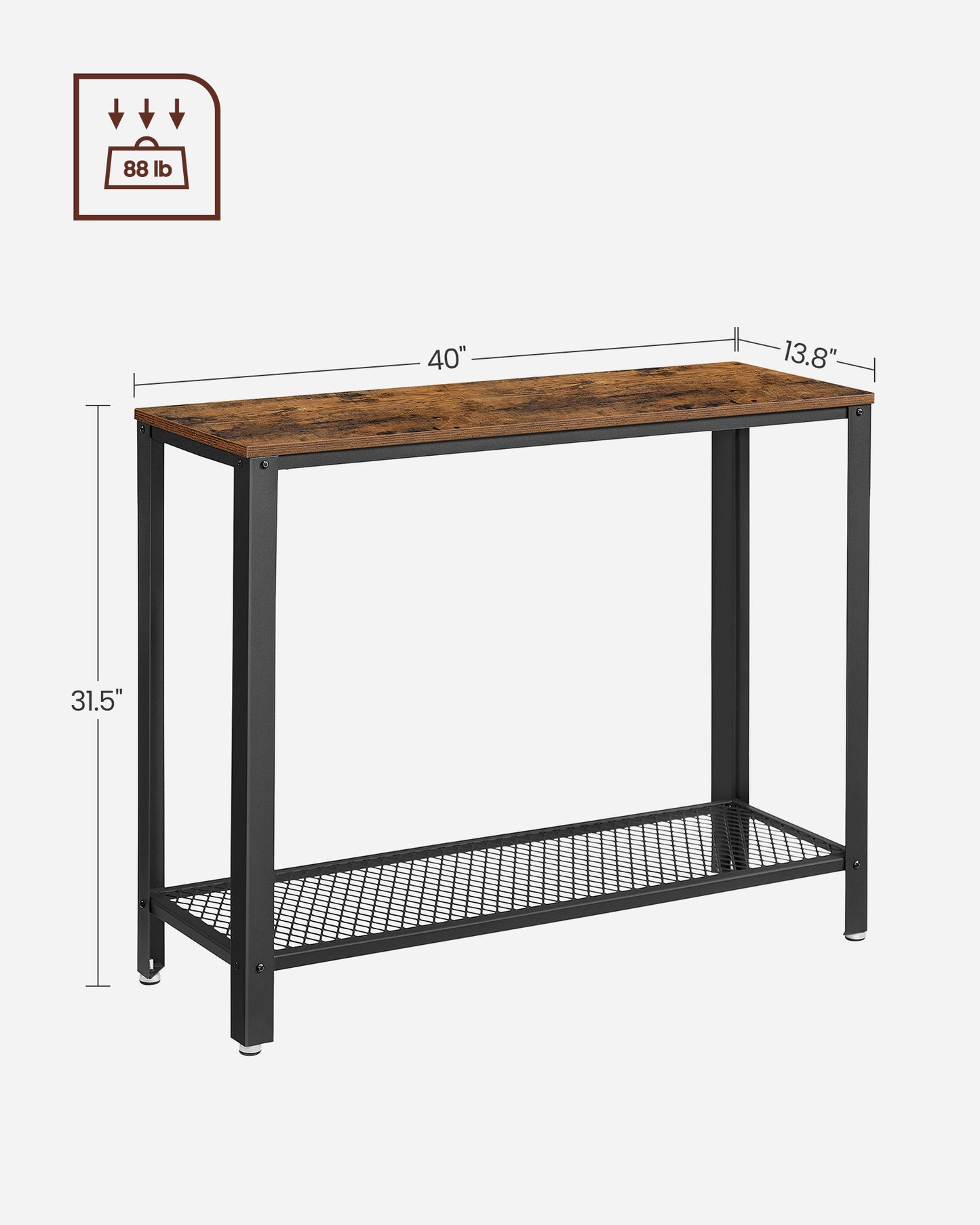 Set of 2 Narrow Sofa Console Tables