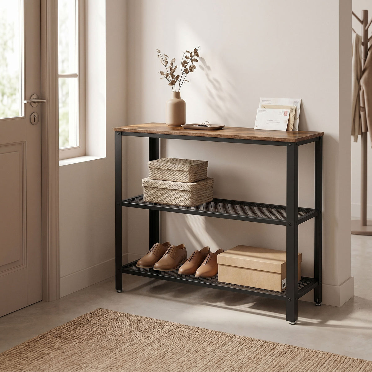 9-Cube Storage Organizer with Non-Woven Fabric Storage Boxes, Modular, Space-Saving