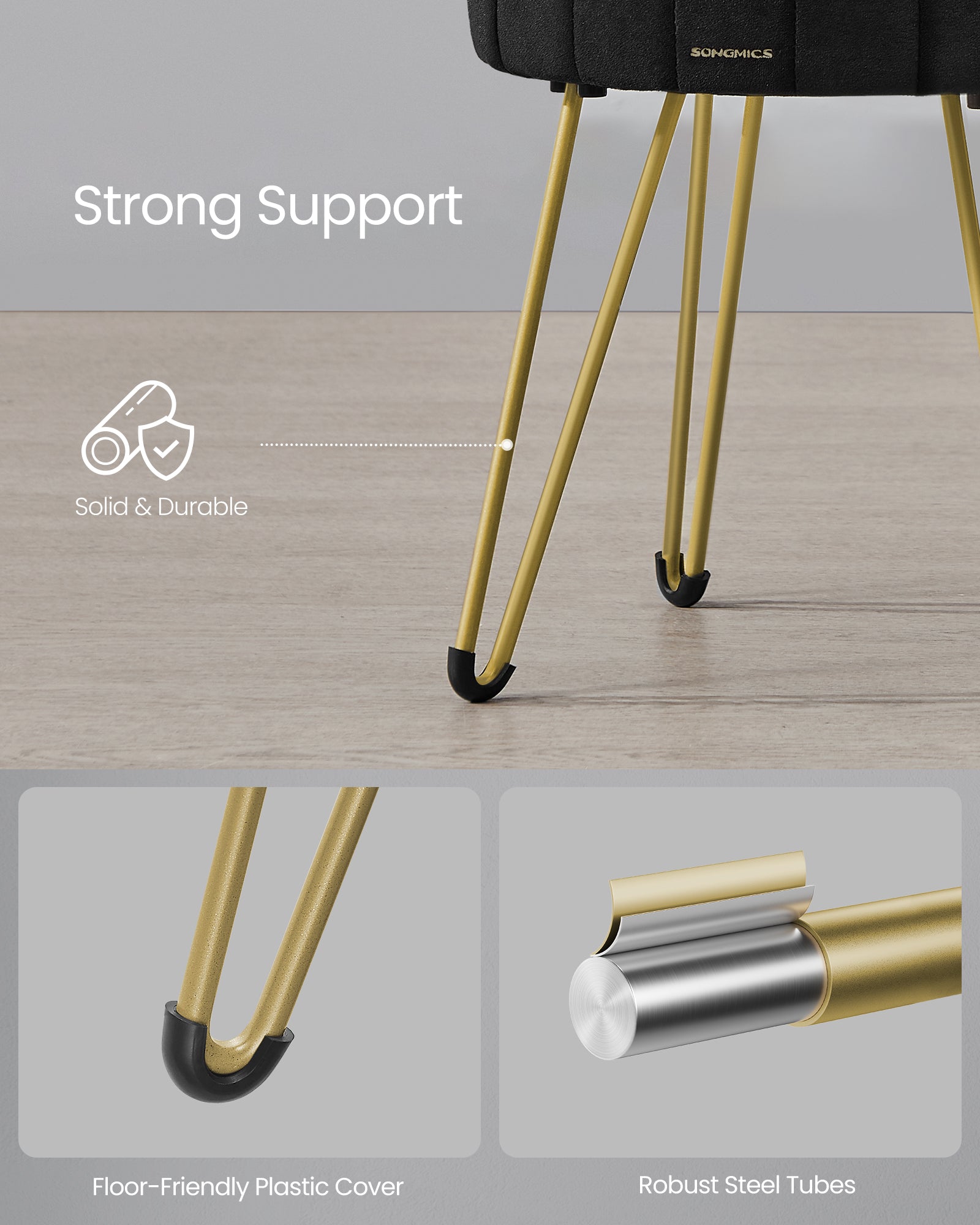 Small Vanity Stool Chair with Storage - image 5