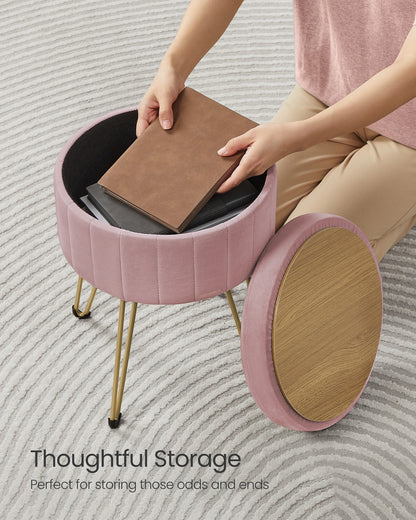 Small Vanity Stool Chair with Storage - image 18