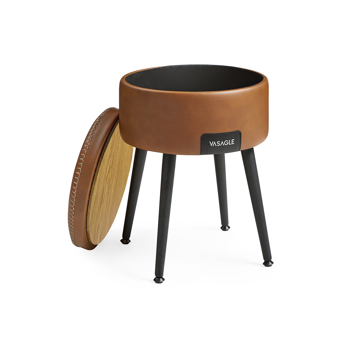 EKHO Collection - Storage Ottoman Vanity Stool