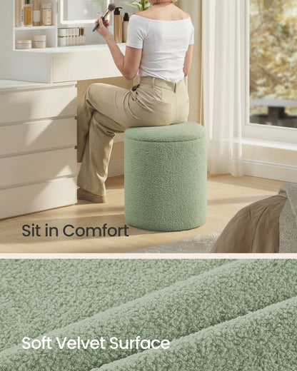 Set of two round storage stools for bedroom and lounge - image 3