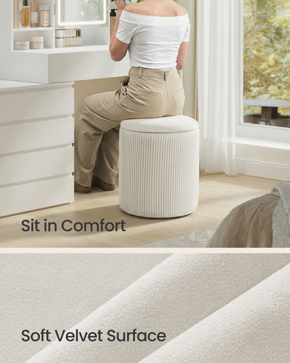 Set of two round storage stools for bedroom and lounge - image 9