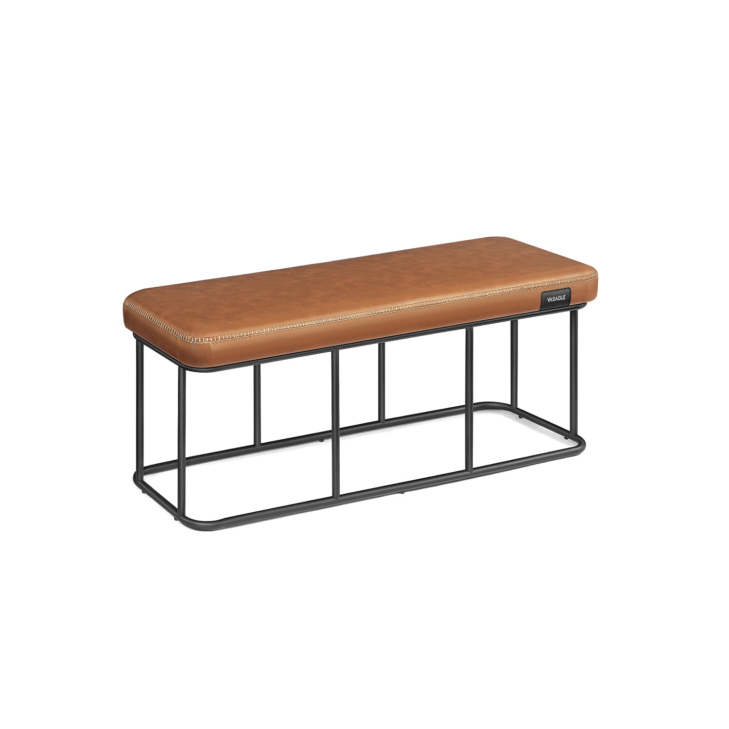 EKHO Collection - Bench for Entryway Bedroom, Caramel Brown