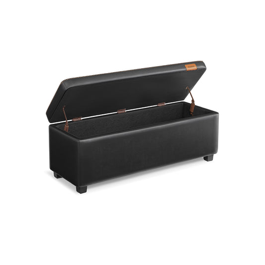 EKHO Collection - Storage Ottoman Bench, Ink Black - HWLEXTRA 